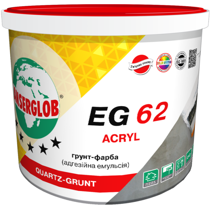 ANSERGLOB EG-62 грунт-краска, 1,7л/2,5кг (8/уп)