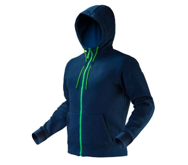 Кофта трикотажная, двухслойная, синия + softshell; размер M(50)  81-511-M