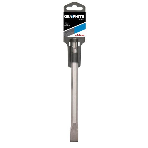 Зубило плоское SDSplus 14x20x250мм для электроинструмента (Польша); GRAPHITE 57H557