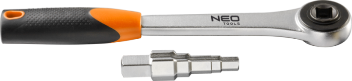 Ключ для разъемных соединений с трещоткой,  1/2'' 02-060