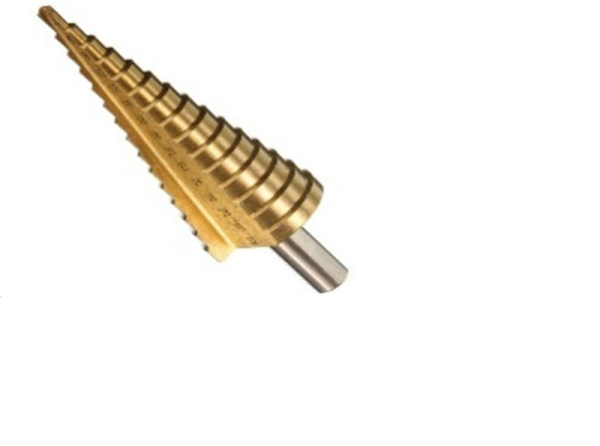 Сверло ступенчатое 4-20 mm, круглый хвостовик, высота ступени - 6mm, сталь Р6М5 LT 108-420