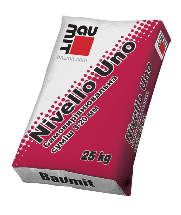Baumit Nivello Uno самовыравнивающаяся смесь 25 кг.