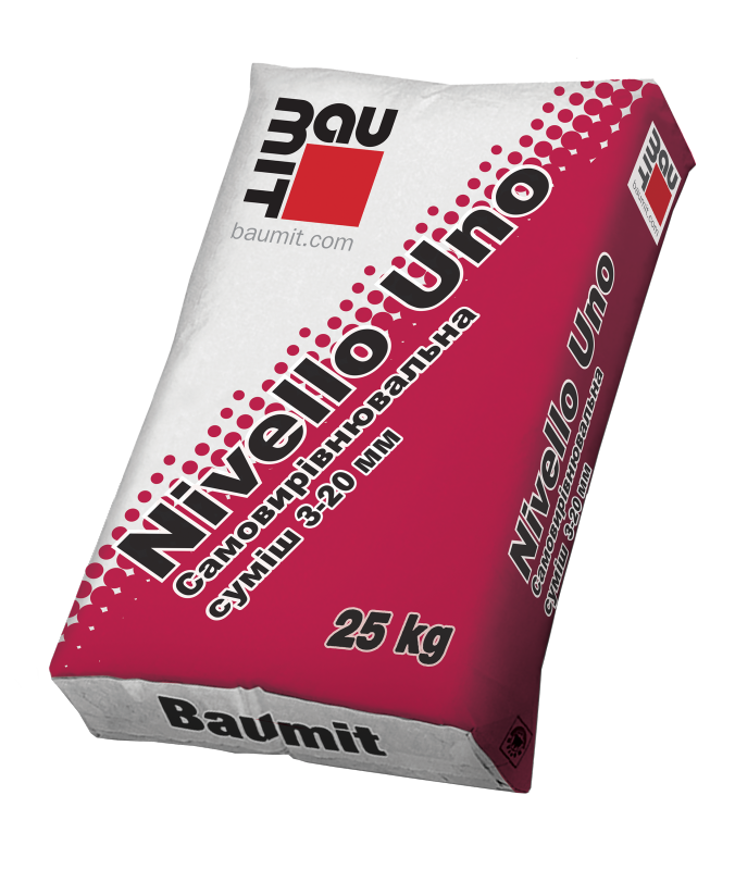 Baumit Nivello Uno самовыравнивающаяся смесь 25 кг.