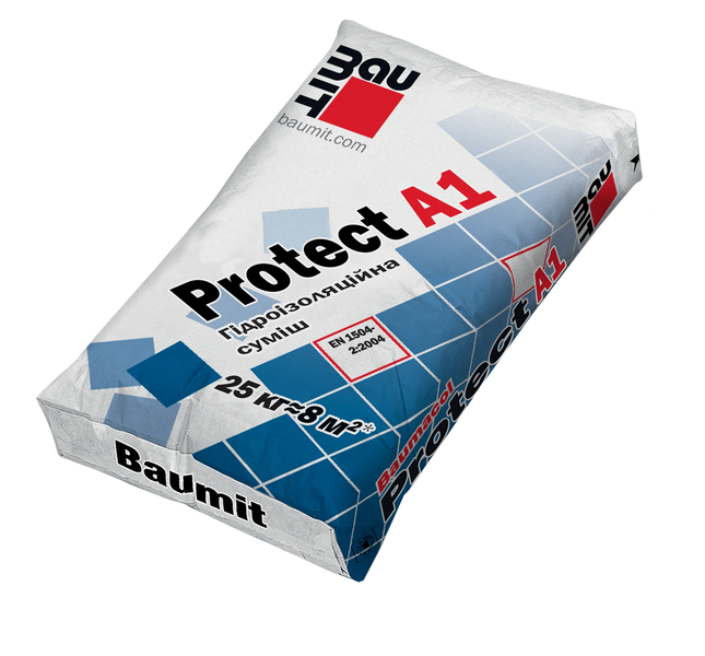 Baumit Protect А1 минеральная гидроизоляционная смесь, 25 кг
