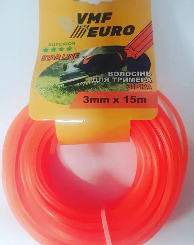Леска для триммера ''STAR" 2.4mm x 15m VMF EURO Superior