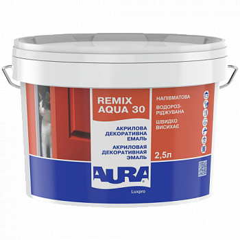 ESKARO Aura Luxpro Remix Aqua 30  п/матовая (Эмаль акриловая), 0,75л