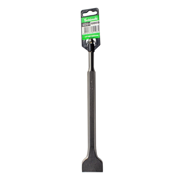 Зубило  плоское SDS-Plus 14х40x250мм для электроинструмента (25 шт/уп); Yoshimoto Y15-411