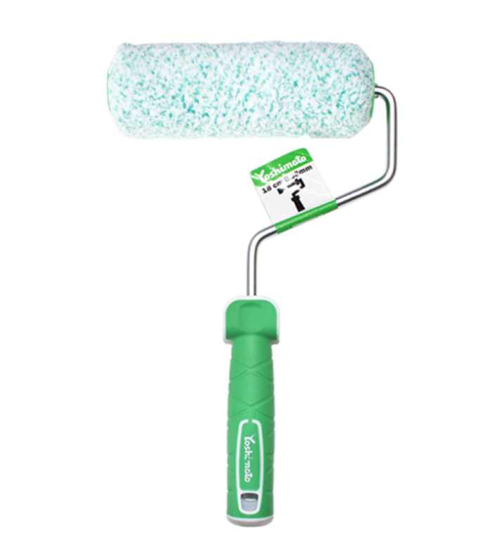 Валик (Шубка) Microfiber (Микрофибра), с ручкой каркасной, 180мм*38мм, ворс 12мм Yoshimoto Y02-524