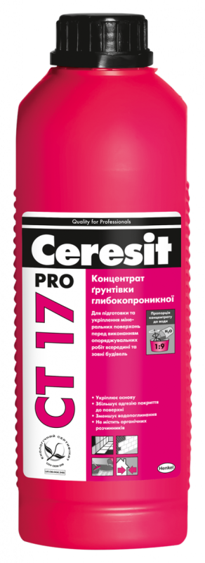 CERESIT CT 17 Pro Глубокопроник грунт Концентрат 1л