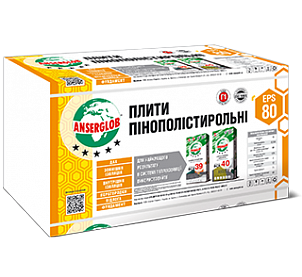 Пенопласт ANSERGLOB EPS-80 4х100х100  (15шт в уп)