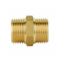 Ниппель латунный 1/2"С-1/2"С, Double-lin