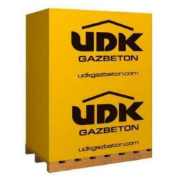 Газобетон UDK 400 2,5-F100 600х200х400 мм 1.92 m3 40 шт/пал