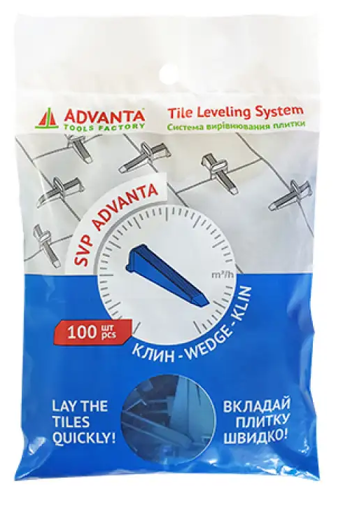 Система Выравнивания Плитки (СВП); КЛИН  (250 шт) SVP ADVANTA