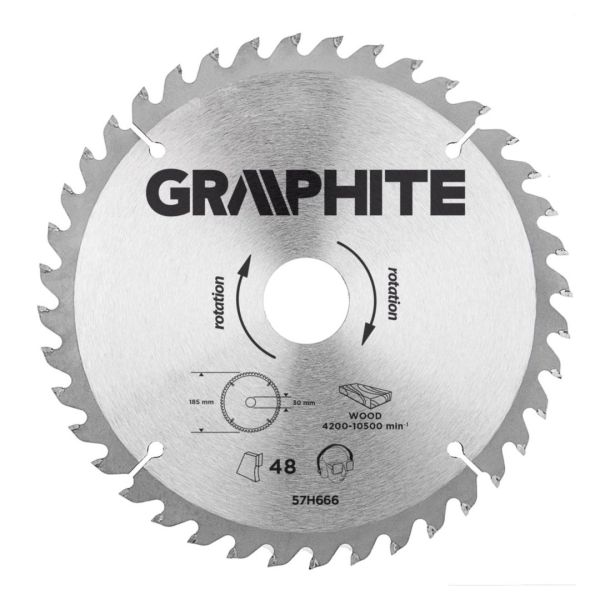 Диск пильный 190 x 30 40 зуб. по дереву GRAPHITE