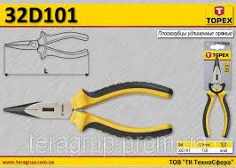 Плоскогубцы удлиненные прямые, 160 мм 32D101