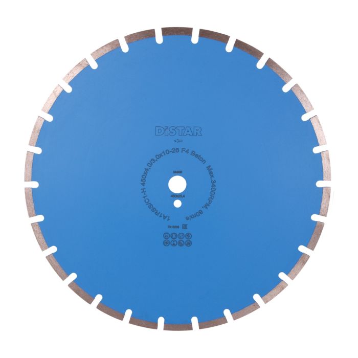 Круг алмазный отрезной BETON (армир.бетон;бетон;кирпич;камень) 450х4х10х25,4; DISTAR
