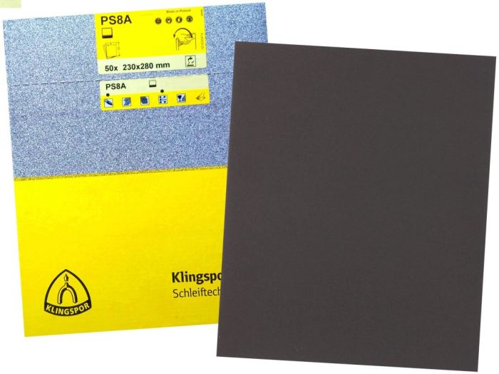 Бумага наждачная листовая PS 8 A водостойкая 230 x 280 mm зерно 1200 Klingspor 269334