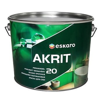 ESKARO Akrit 20  9,5 л (краска полуматов.)