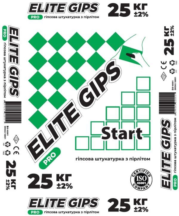 Еlite gips "Изо", 25 кг (60шт)
