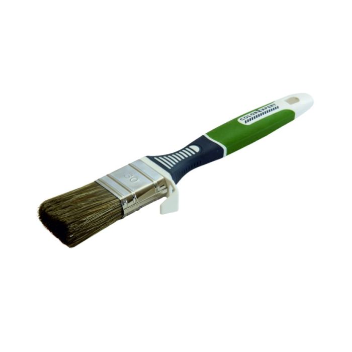 Кисть (Дерево защита) флейцовий 30мм, товщина 15 мм 3К ручка Gold  81523102