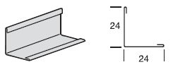 Периметр. угол усиленный кромка board Perimeter angle painted 24x24 3,05м (30шт/кор)(BPT2401HA)