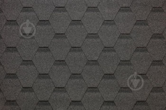 Бардолин черепица битумная First Hexagonal серая 2,9м2/уп