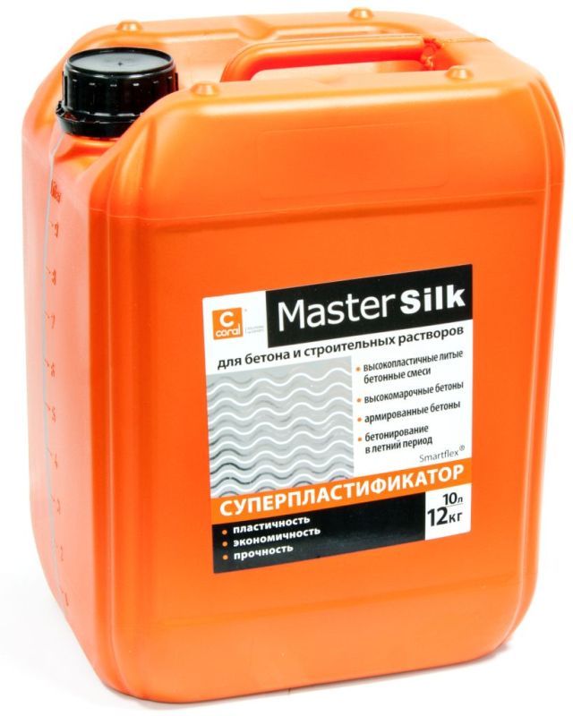 CORAL Суперпластификатор для стр. растворов MasterSilk, 10л