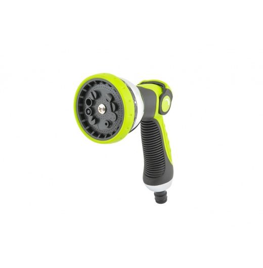 Пистолет для полива 1/2" 10 режимов, металлическое сопло/TPR покрытие MASTERTOOL
