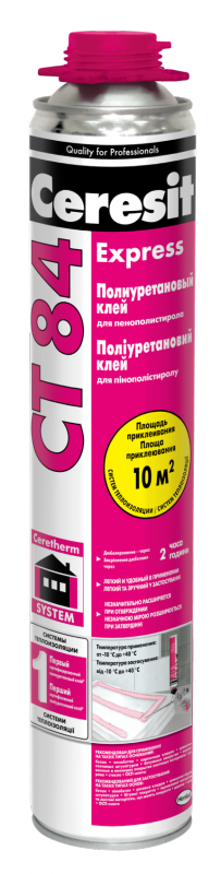 CERESIT CT 84 ПУ клей для ППС 850 мл