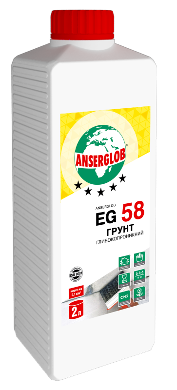 ANSERGLOB EG-58 эмульсия для внутр.и наружн. работ, 2л (8/уп)