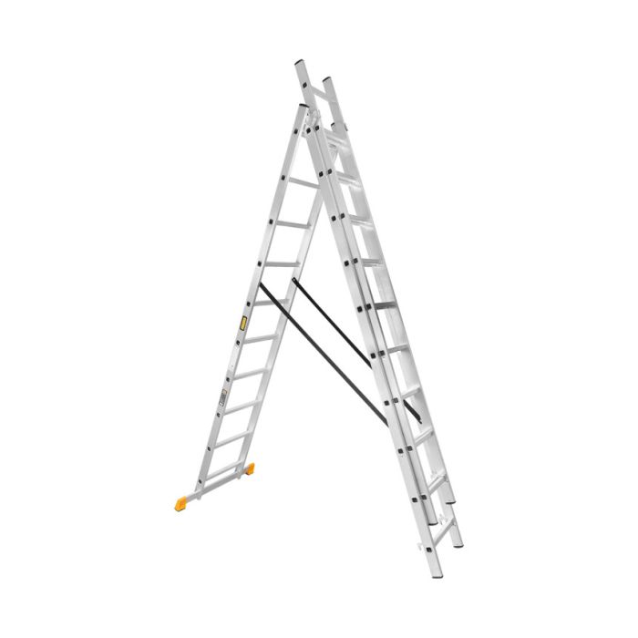 Лестница универсальная 3 секции х 7 ступ. (высота 200-425 см, нагрузка 150кг) Aloft