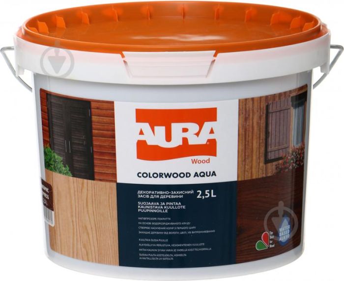 ESKARO Aura ColorWood Aqua (белый) 2.5л (лазурь д/древесины)