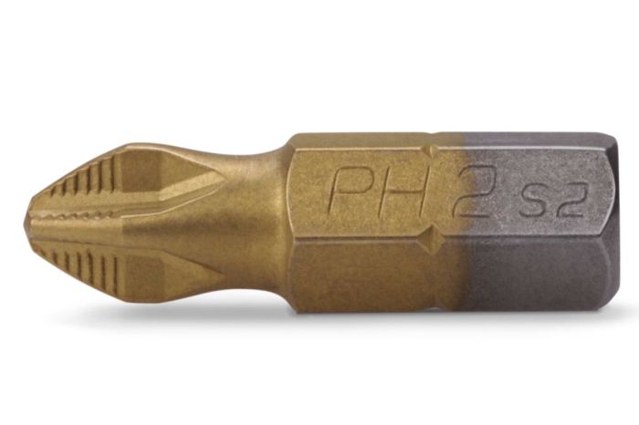 Насадка РН2x25 мм., 1/4, S2, Титан; LevTools 500-015