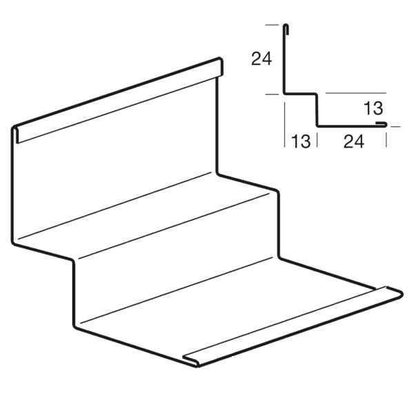 Периметр. угол кромка Vector Shadowline 3,05mm (30 шт/короб)(24х12.7х24х12.7 mm )(BP7875G)
