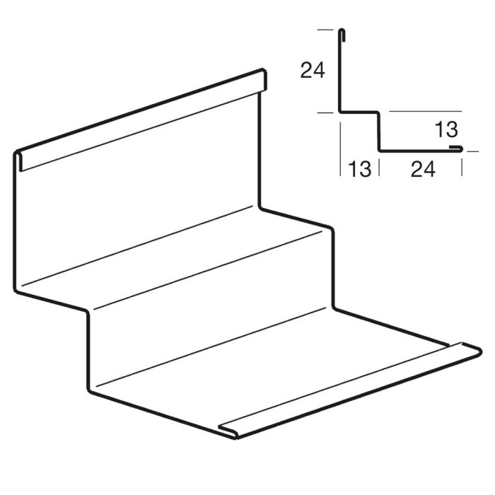 Периметр. угол кромка Vector Shadowline 3,05mm (30 шт/короб)(24х12.7х24х12.7 mm )(BP7875G)